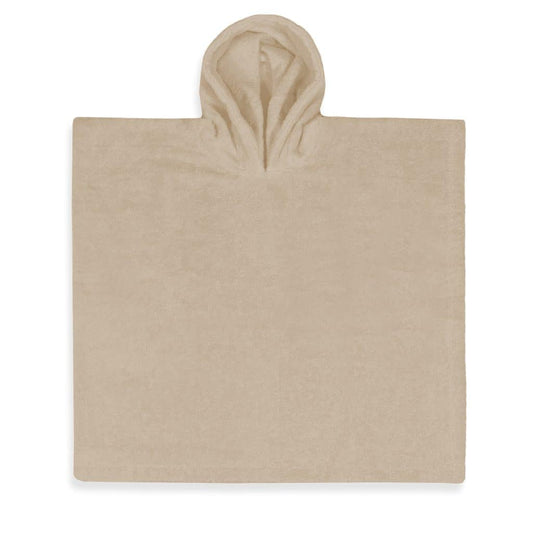 Poncho Cream met naam, maat S